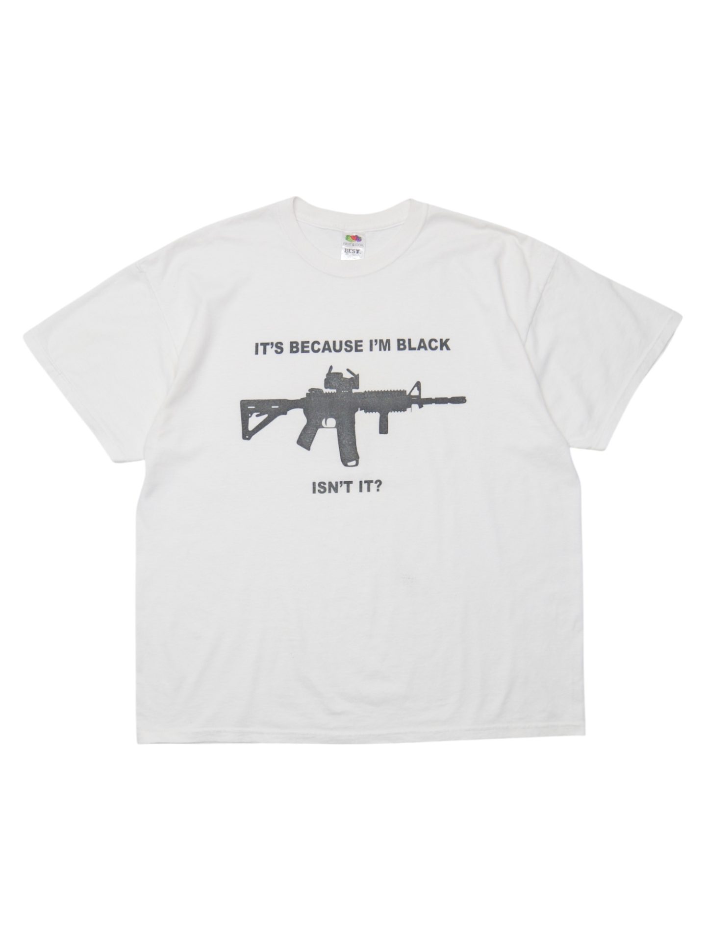 IT'S BECUASE I'M BLACK ISN'T IT?