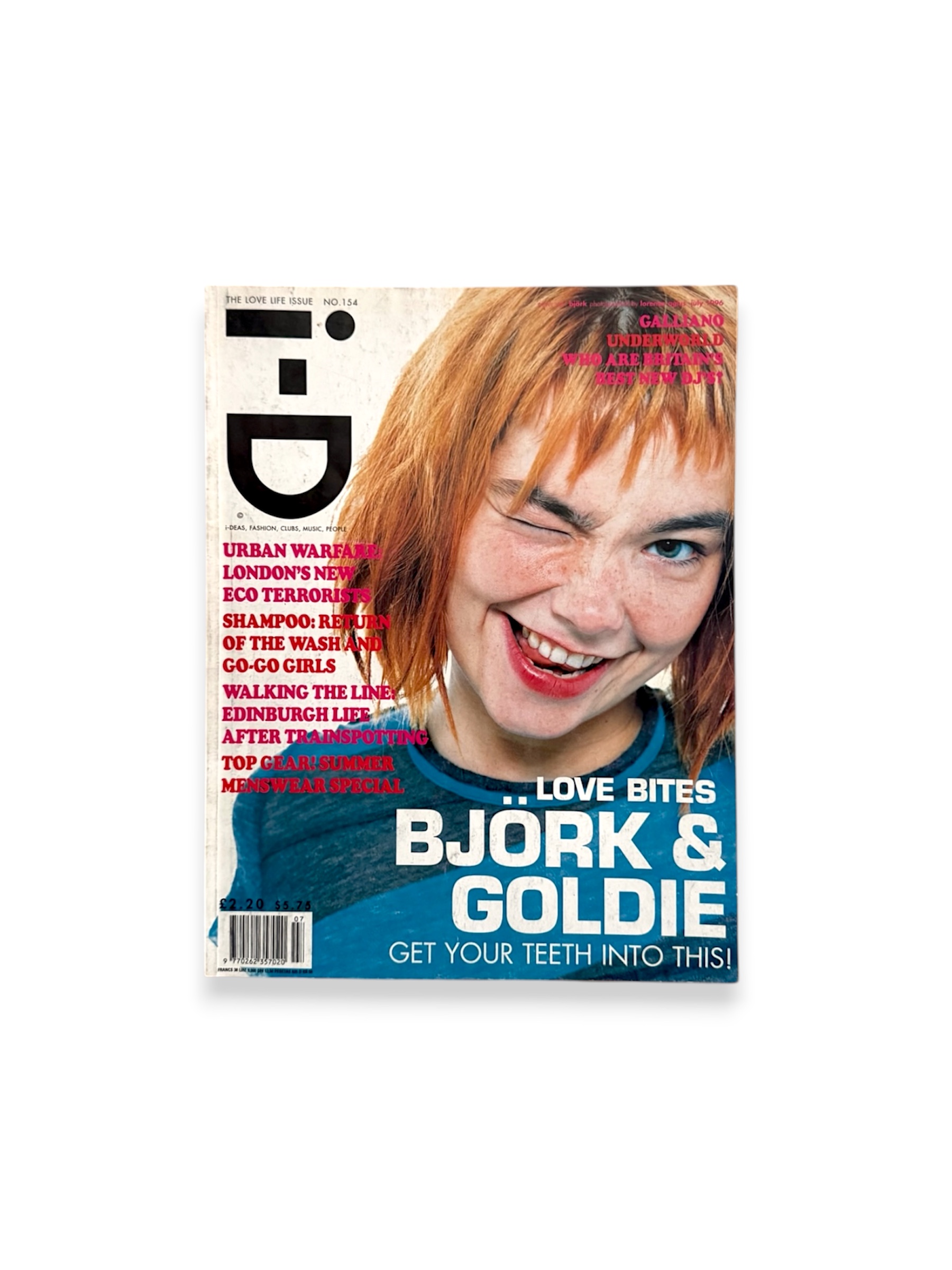 i-D Magazine LOVE BITES BJÖRK & GOLDIE 1996