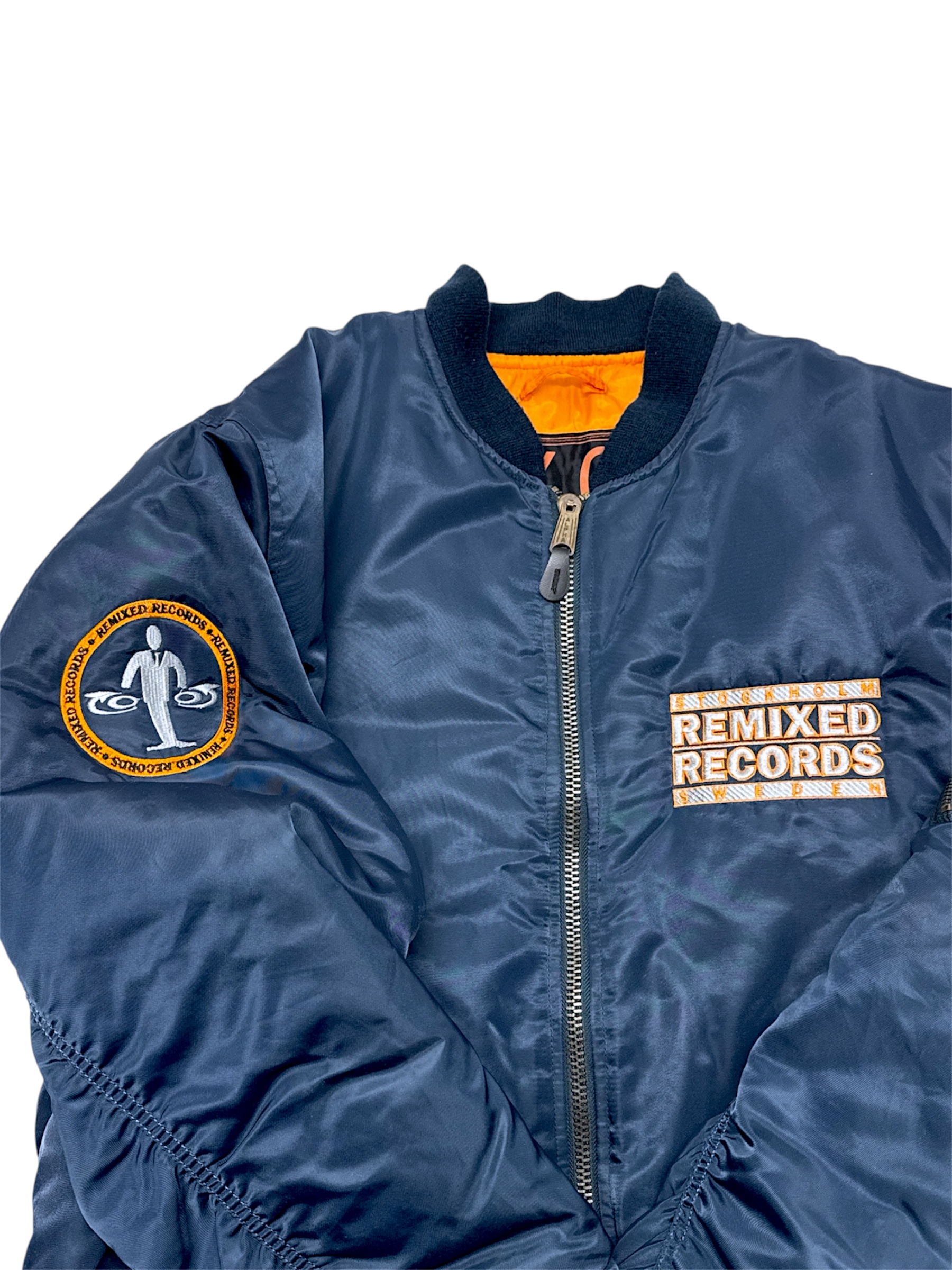 1990'S REMIXED RECORD MA-1 JACKET - Image 2